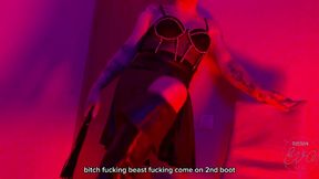 slavic trans domme humilates a slave