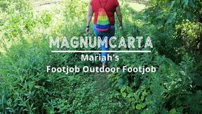 Mariah's Outdoor Footjob