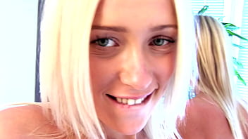 Blonde beauties licking, toying and gaping their assholes