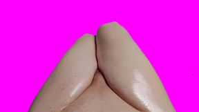 999 Oiled Pretty Thighs Sweet Feminine Legs Masturbating and Cumming Hot Load
