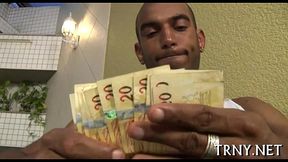 Teen tranny acquires messy &amp_ creamy