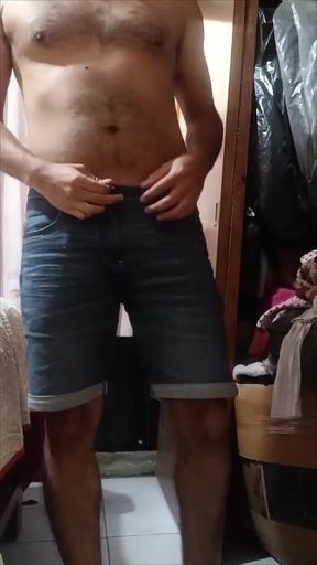 Heterosexual Man Masturbates and Shows His Hairy Anus