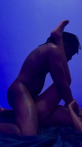Slow raw missionary thick dick in a moaning tight petite ebony wet pussy   Clip 1