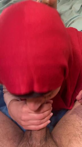 Jaw-dropping moment from &quot;Hijabi Mia Niqab First Blowjob and Facial&quot;