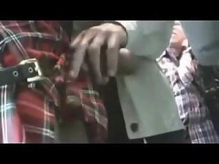 Risky Outdoor Fun with a Well-Endowed Hunk in a Kilt