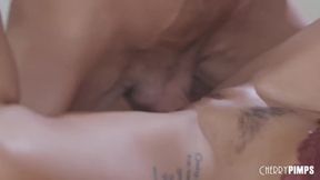 Sexy housewife, Alexis Zara is offering her perfectly shaved pussy to her husbands co- worker