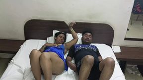 Desi indian Marathi kavita stepmom share bed with stepson Tatya and enjoying fuck