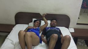 Desi indian Marathi kavita stepmom share bed with stepson Tatya and enjoying fuck