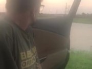 Rusty being naughty with step son and cock ring at fishing spot