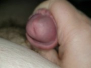 Chubby enby showing off the effects of a cock ring