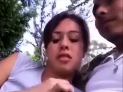 Teresa, mexicana tragando mecos en el parque!