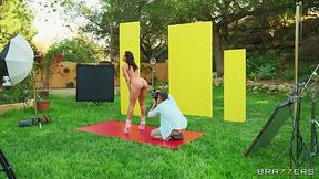 Hot Milf Rachel Starr fucked by photographer outdoors