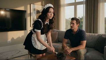 An 18-year-old virgin is persuaded by her master to have sex (AI-generated video)