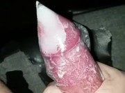 eboy cumming in a bag