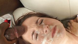 Gangbang and blowjob fucked a lot of cum for Anna Pierceson