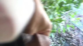 Handsome straight guy enjoys pissing outdoor under a sunny day