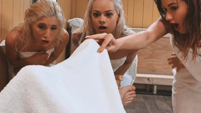 BRAZZERS - Three sexy babes are sharing one cock in the sauna - Piper Perri, Danny D, Elsa Jean, Alaina Dawson