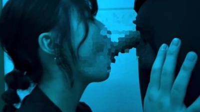 Female college student vacuum blowjob cum swallowing with mouth ejaculation