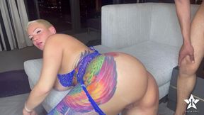 freaky blonde cam girl has horny stud join her on her live stream - kaden kole scotty p