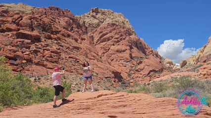 Behind the scenes photo shoot - Ashley at Red Rock Canyon