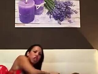 She male fucks her new slave
