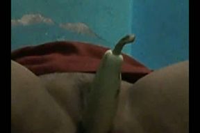 Horny man sticks vegetables in the pussy of his bhadhi wife