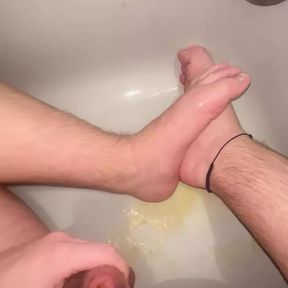 pissing in the shower