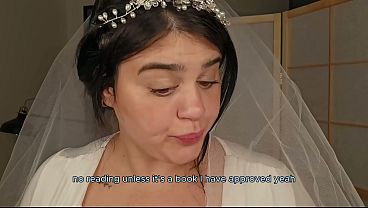 New wife locks your cock, and cucks you on your wedding night! Teaser