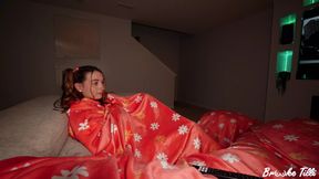 Stepbro Hides in Snuggie & Airplays Porn on TV