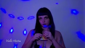 Violet Mortem's Spooky Halloween ASMR Experience with a Goth Twist