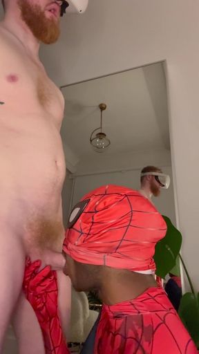 Hot Bottom Gives a Blowjob to a Thick Top