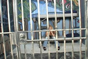 Nikita Von James fucking in the bed with her tits