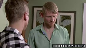 Liam lusts for his professor as they kisses passionately