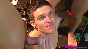 English Batty Boy Gets Two Loads Of Jizz