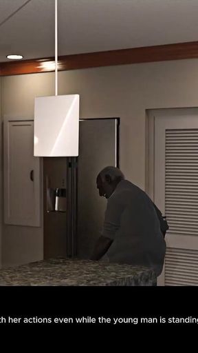 He Walked in! Hiding Under the Kitchen Counter for a Sneaky BBC Quickie(ntr Close Call)- Blacked House-#1-mandystarrx-porngame4u