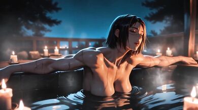 Seductive 2D hentai with big tits bouncing wet pussy grinding