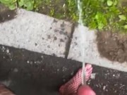 Public piss fishnet