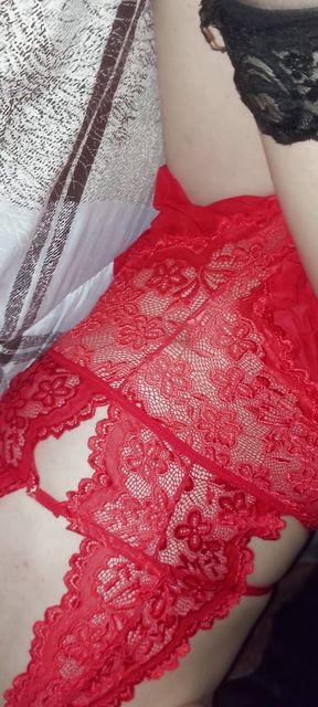 Red bodysuit