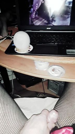 Trap slut fishnets pantyhose