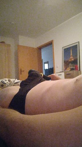 This is the second time I've come hard in my pad, after already having a powerful orgasm in it last night.