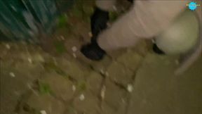 street girl forgets she has things hidden in her pussy and pulls them from her nasty pussy