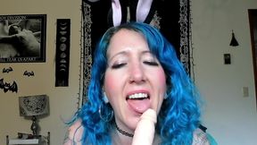 bunny bj  cum on my face  tattoo wet sloppy