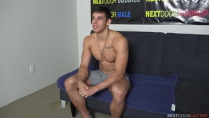 Next Door Casting: Eager Twink Solo in Action