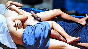 Stunning Asian girlfriend gives handjob and gets fingered