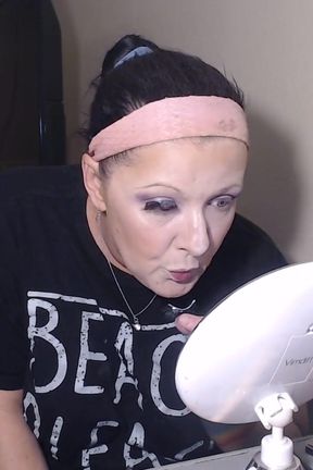 Holiday birthday makeup