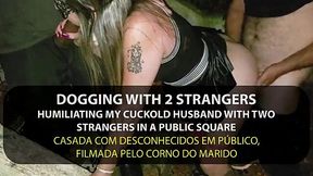 Slut wife throat-fucked by strangers while cuckold watches