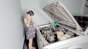 I WENT TO HELP MY FRIEND FIX HER CAR AND CAUGHT HER SNIFFING MY HIDDEN FARTS - BY BABE AND CINDY LOPES - CLIP 1