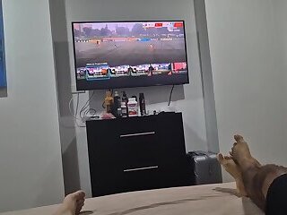 MOVIE NIGHT WITH MY STEPSISTER AND HER BEST FRIEND ENDS IN A FOURSOME AND WE FILL HER PUSSY WITH