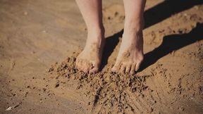 Feet in the sand