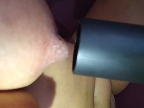 Latina Teen Vacuuming Her Pussy And Tits And The Cock Of The Sissy Slave And His